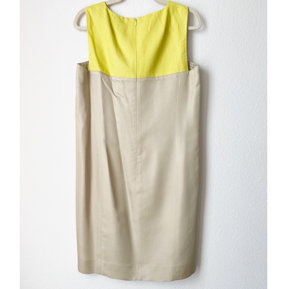 Akris Silk Sleeveless Colorblock Dress 10 - Picture 2 of 8